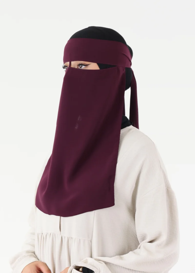 Full Niqab With Nose String -Wide Eyse- All Colours - Image 84