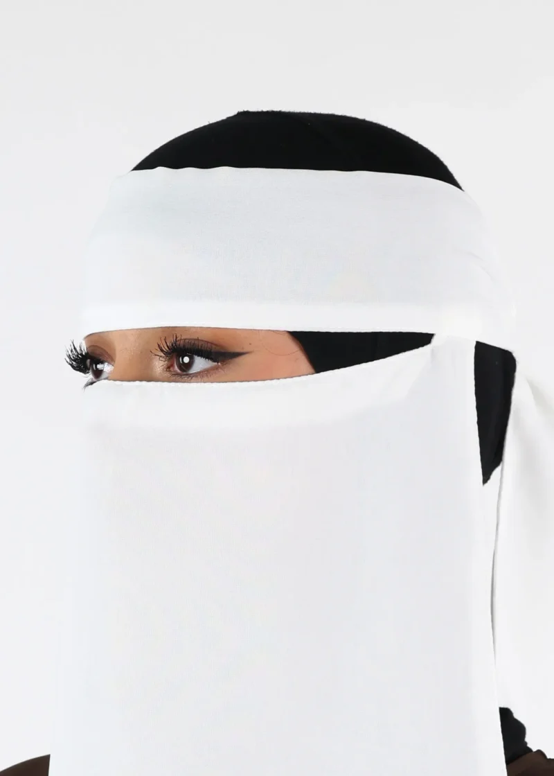 Alternative view of Full Niqab Short - No Pinch - Off White