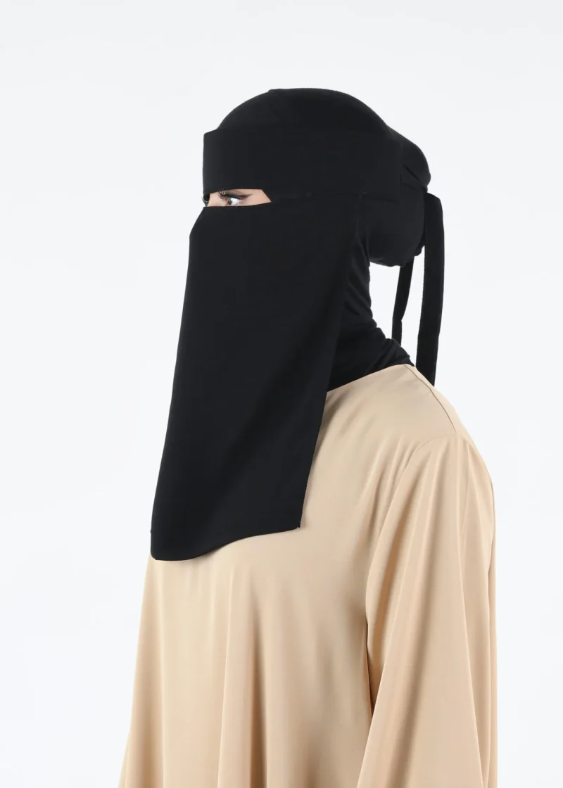 Yemeni Niqab Medium - Premium - BLack