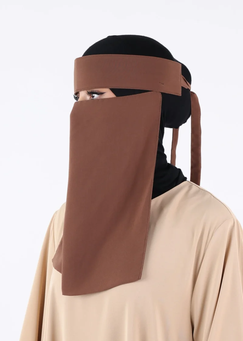 Yemeni Niqab Medium - Premium - Brown Taupe
