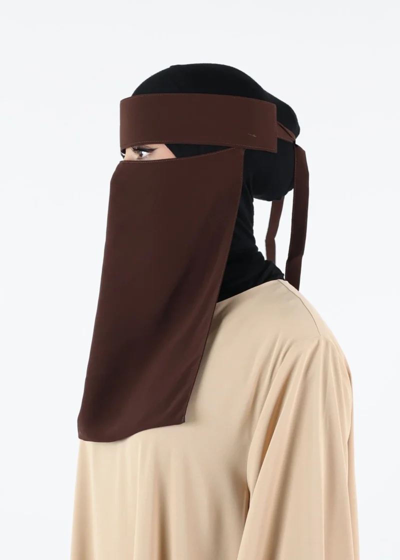 Yemeni Niqab Medium - Premium - Dark Coffee