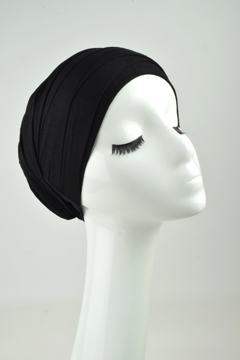 Black Criss cross Turban