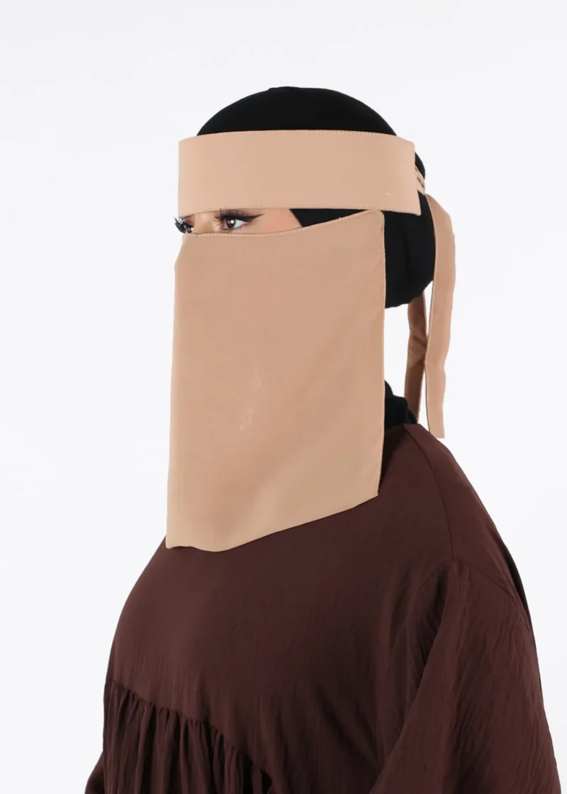 Alternative view of Yemeni Niqab Short - Premium - Camel