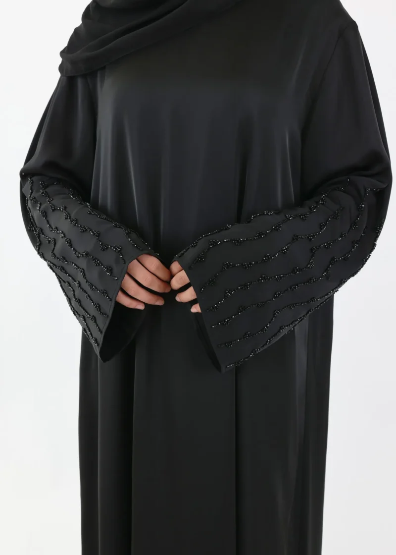 Alternative view of Eid Special Edition – Handmade Satin Abaya