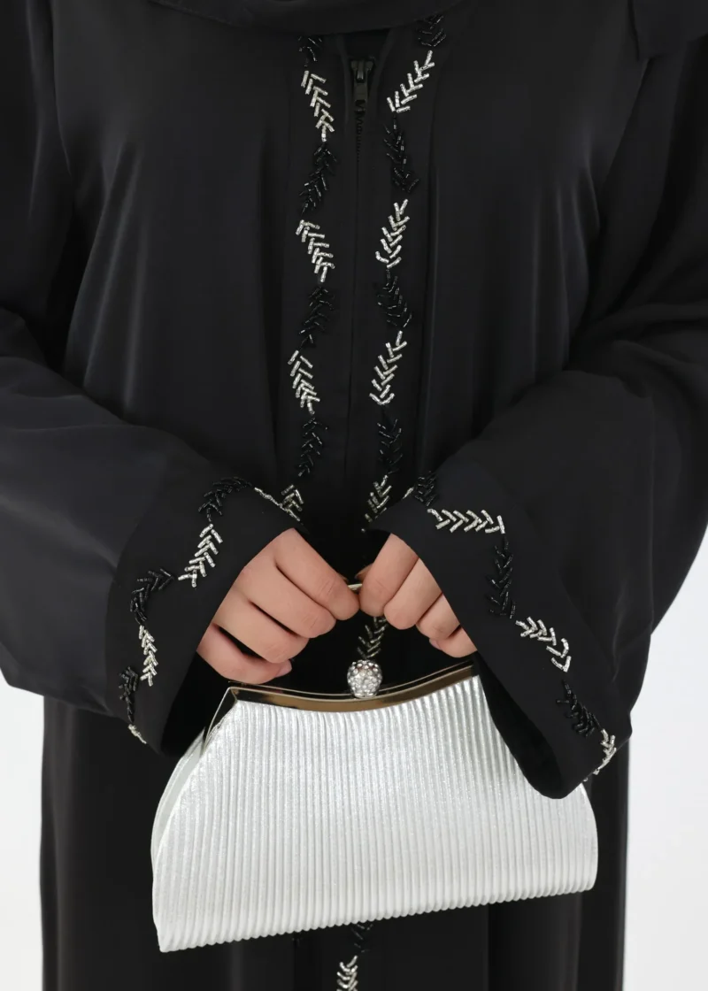 Alternative view of Eid Special Edition – Handmade Abaya with Front Zip