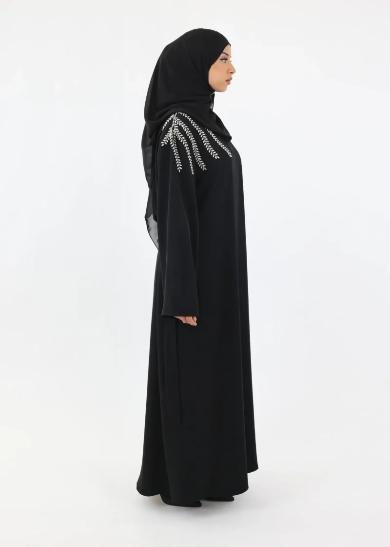 Alternative view of Eid Special Edition – Handmade Abaya with Shoulder Embellishment