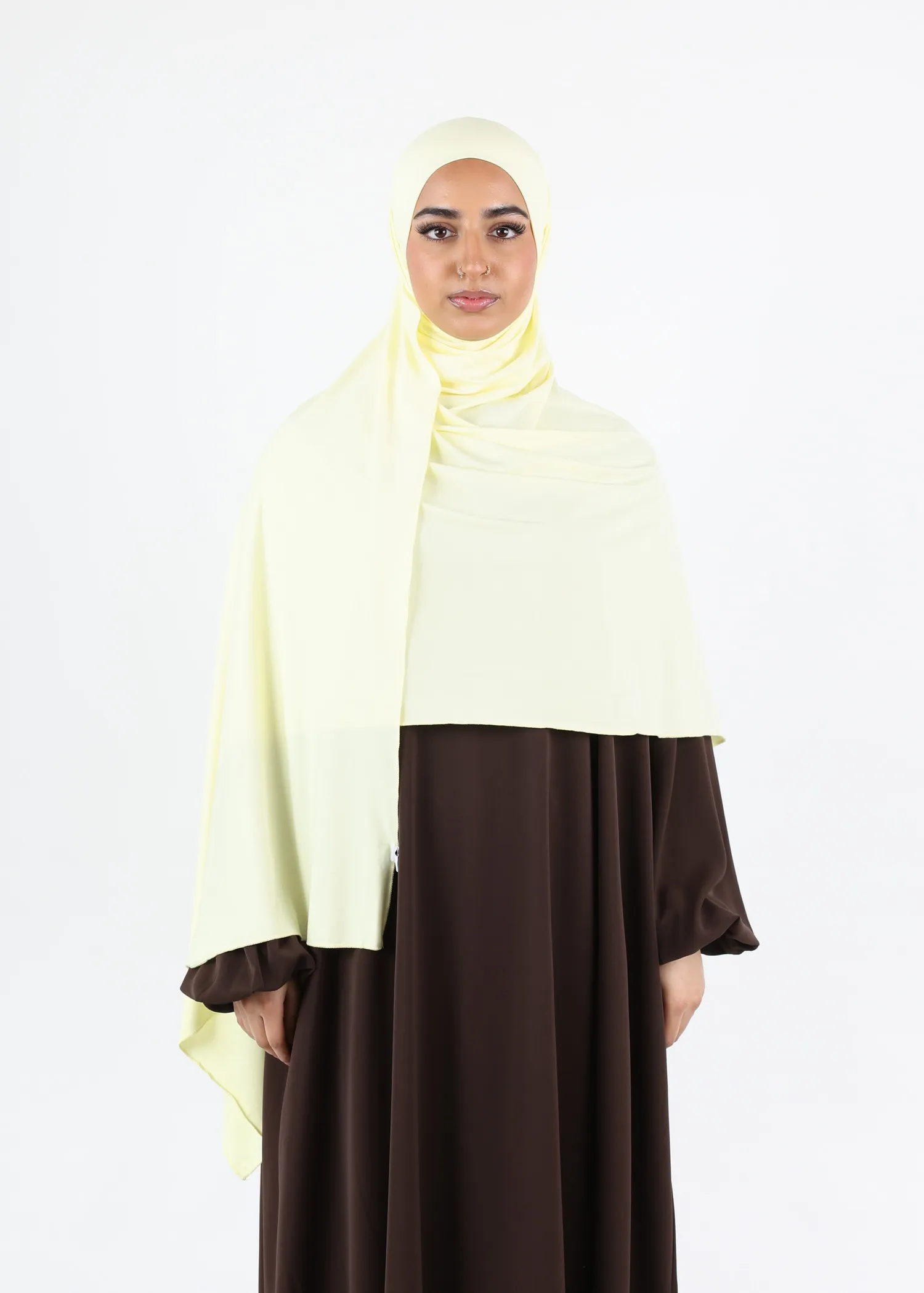 Instant Hijab Premium Deluxe Modal - Butter Yellow