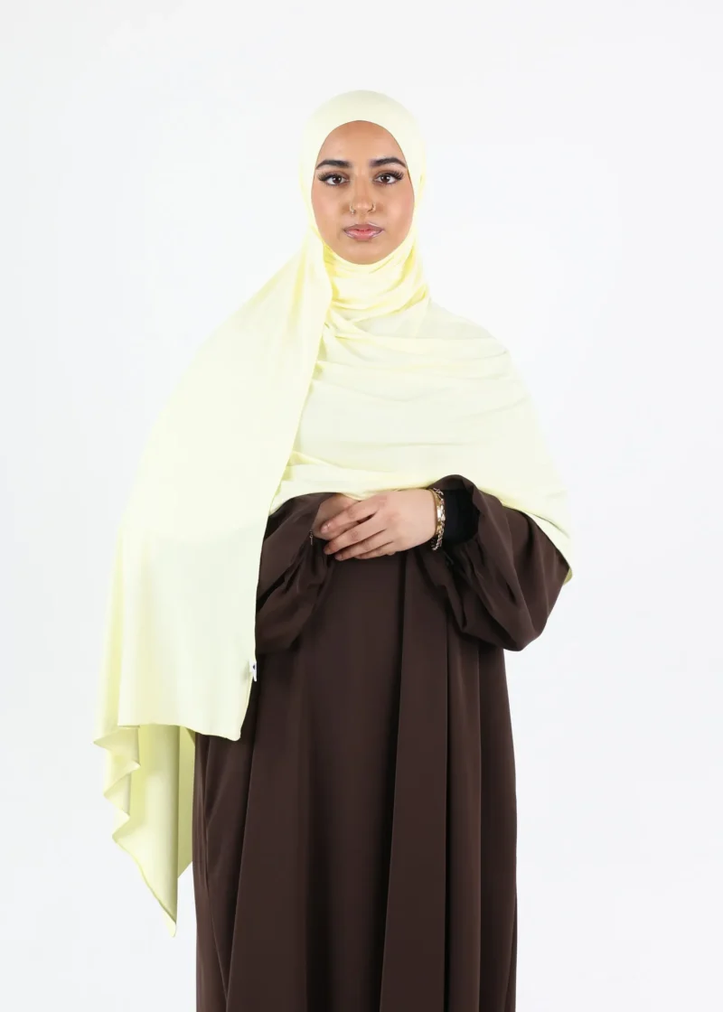Alternative view of Instant Hijab Premium Deluxe Modal - Butter Yellow