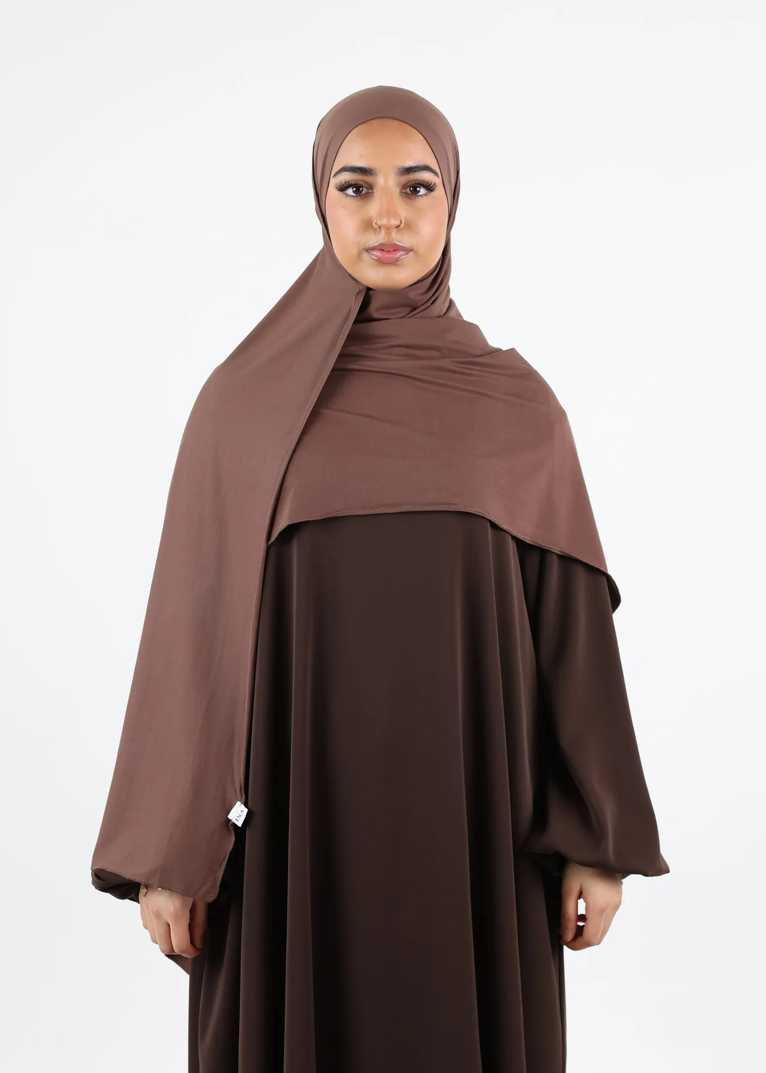 Instant Hijab Premium Deluxe Modal - Dark Taupe
