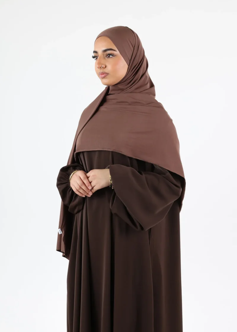 Alternative view of Instant Hijab Premium Deluxe Modal - Dark Taupe