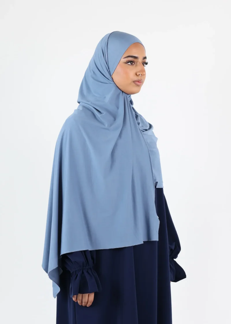 Alternative view of Instant Hijab Premium Deluxe Modal - Dusty Blue