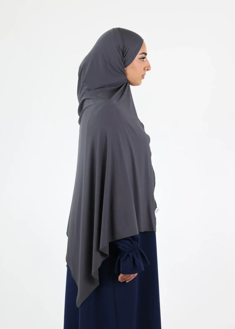 Alternative view of Instant Hijab Premium Deluxe Modal - Slate Grey