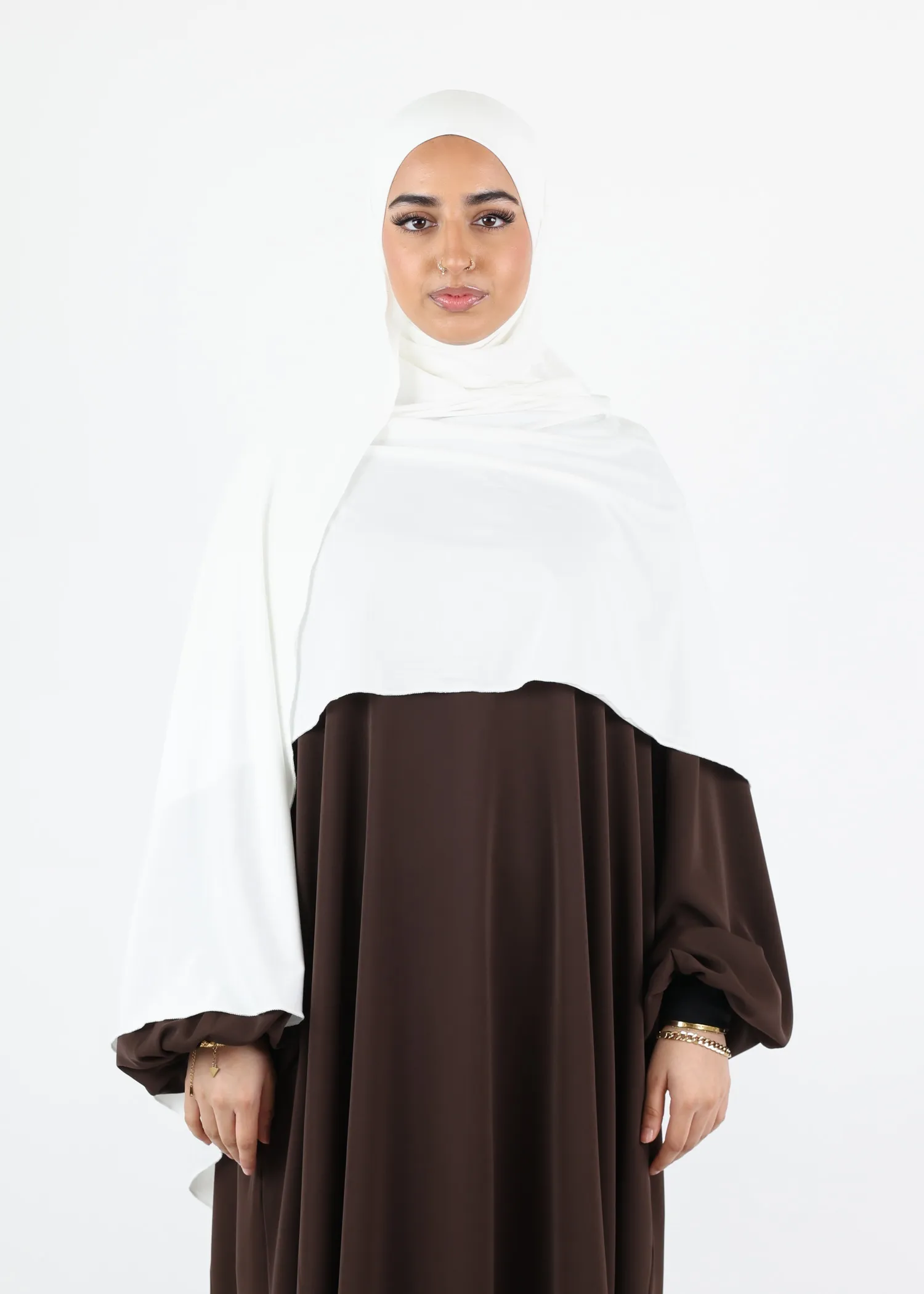 Instant Hijab Premium Deluxe Modal - White