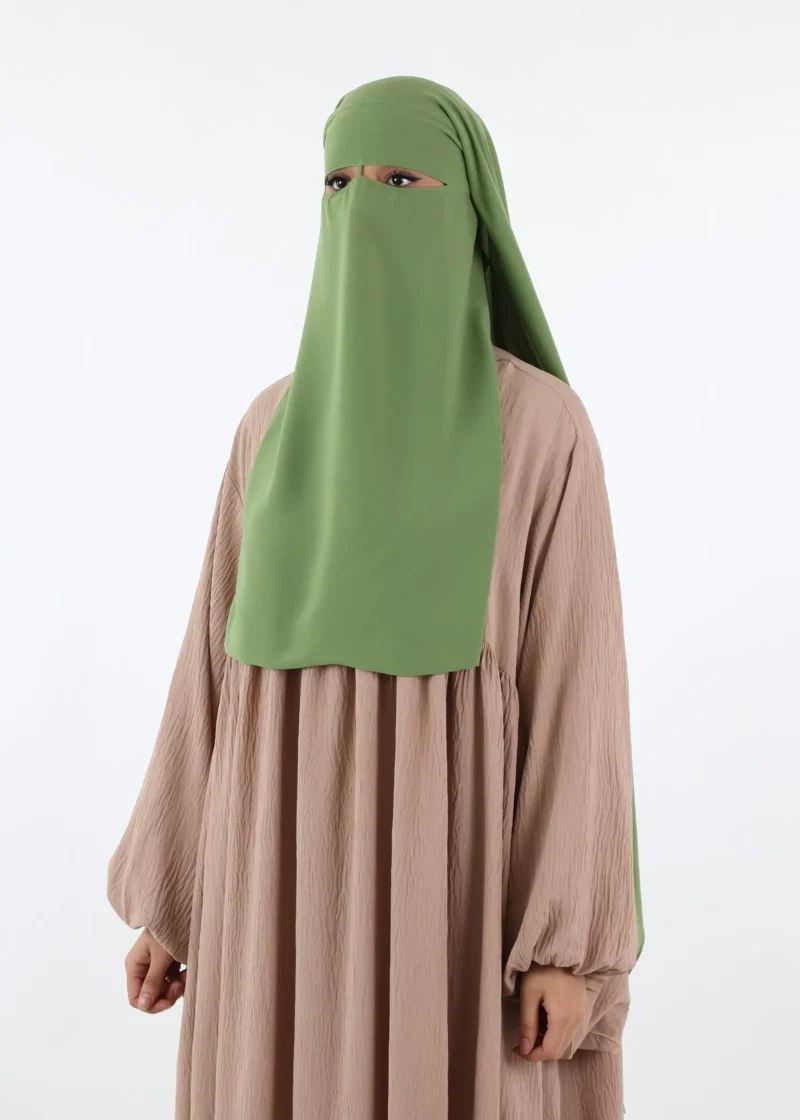 Alternative view of Niqab and Khimar Set Um Hafsa - Light Pistachio