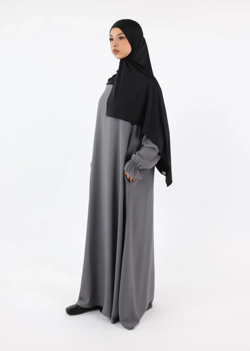 Alternative view of Abaya Hiba Grey