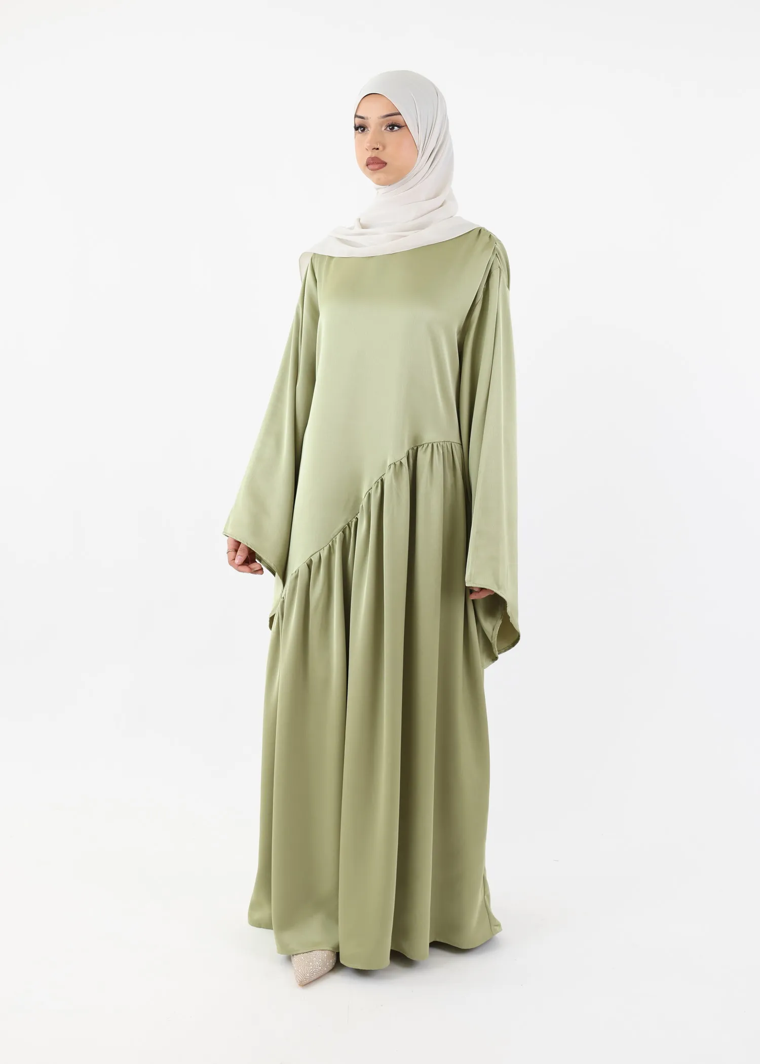 Abaya Dress Sana - Light Pistachio