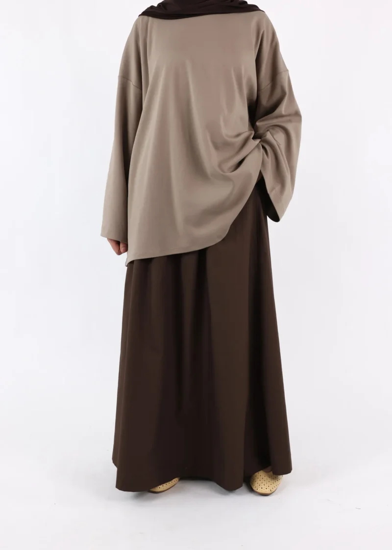 Maxi Skirt Cotton - Bitter Chocolate
