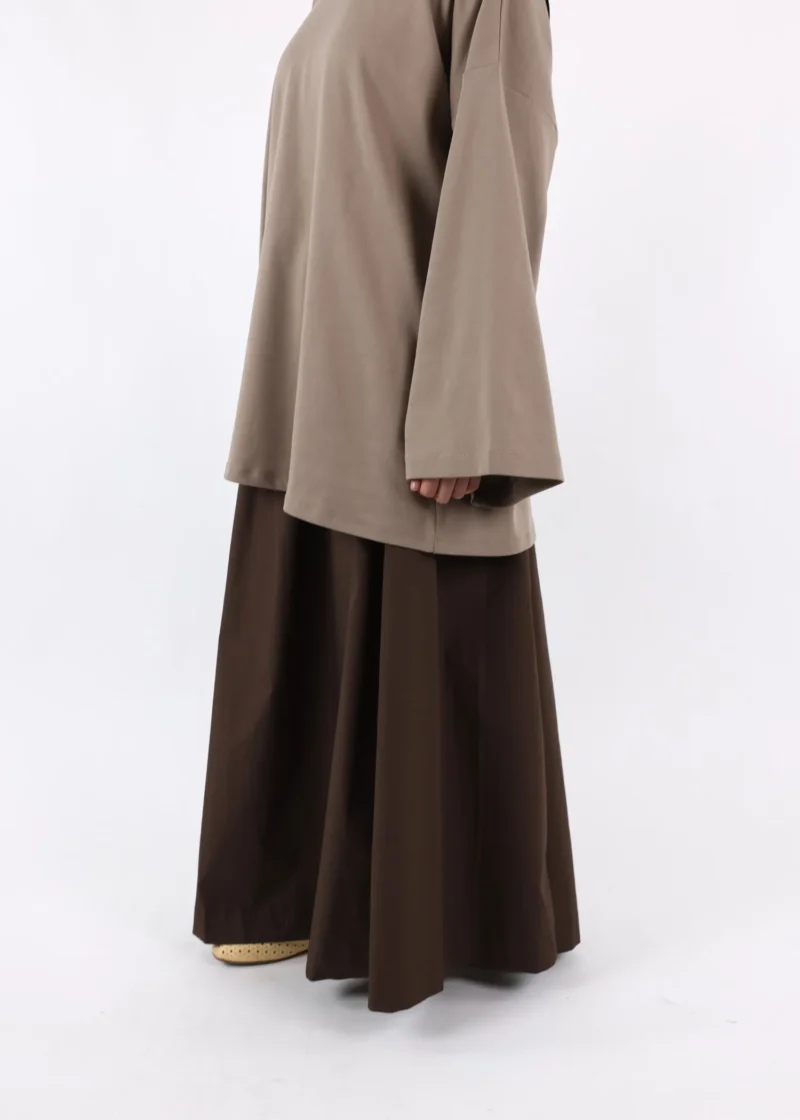 Alternative view of Maxi Skirt Cotton - Bitter Chocolate
