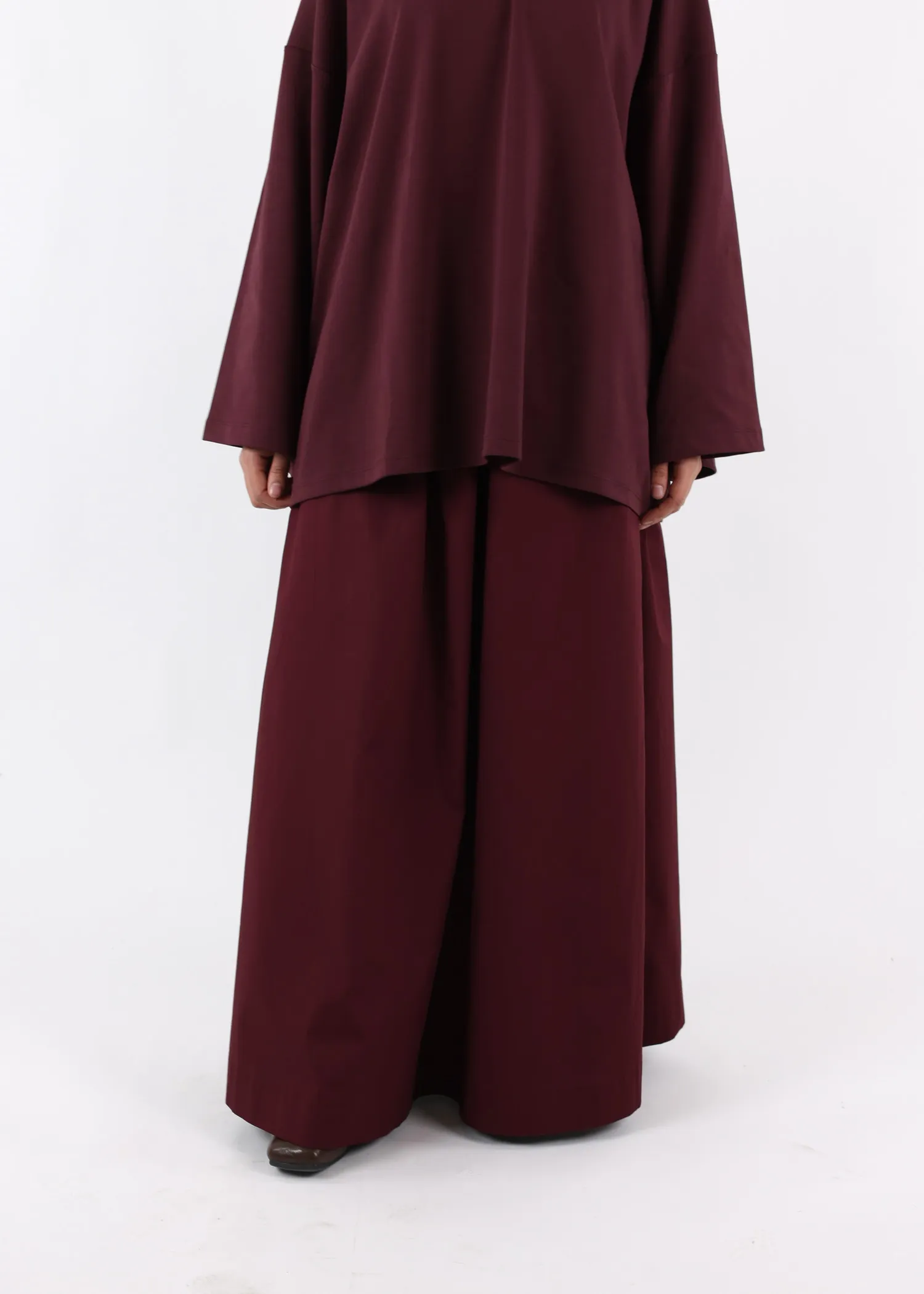 Maxi Skirt Cotton - Burgundy