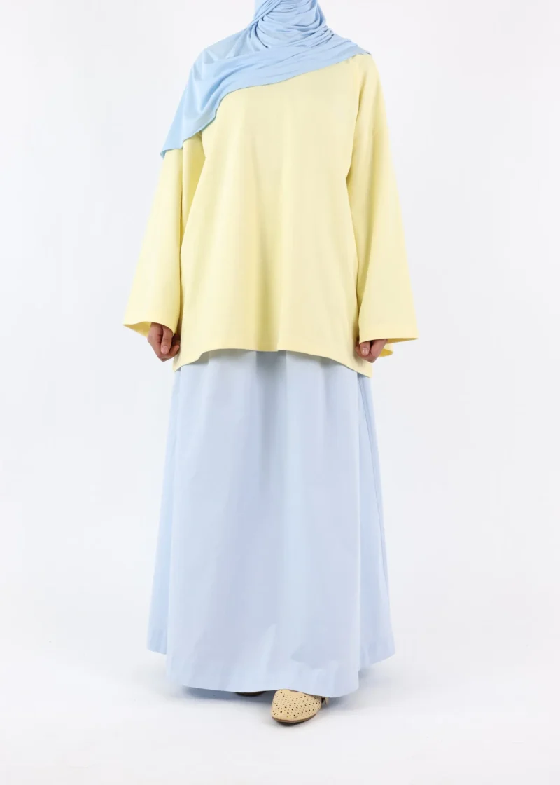 Maxi Skirt Cotton - Pastel Blue