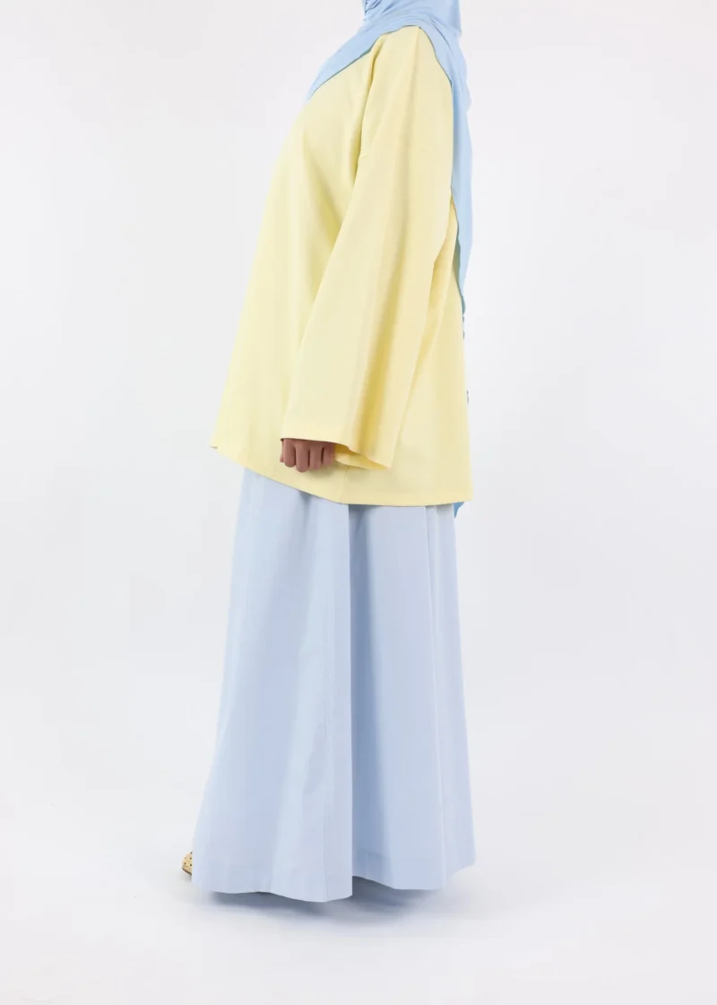 Alternative view of Maxi Skirt Cotton - Pastel Blue