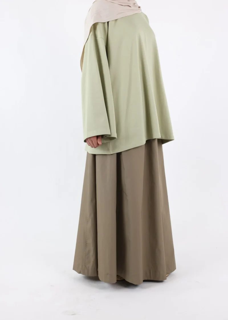 Alternative view of Maxi Skirt Cotton - Sage Taupe