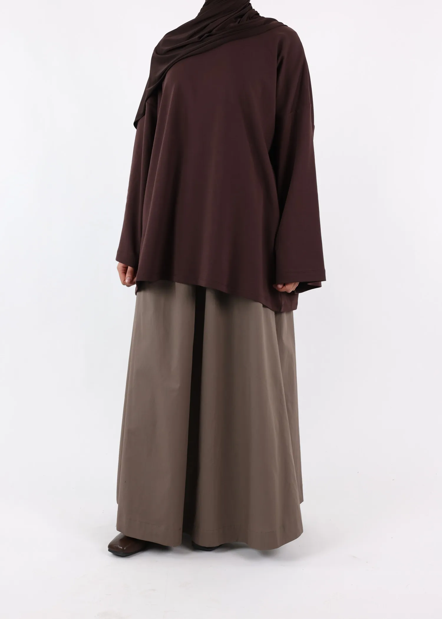 Maxi Skirt Cotton - Taupe