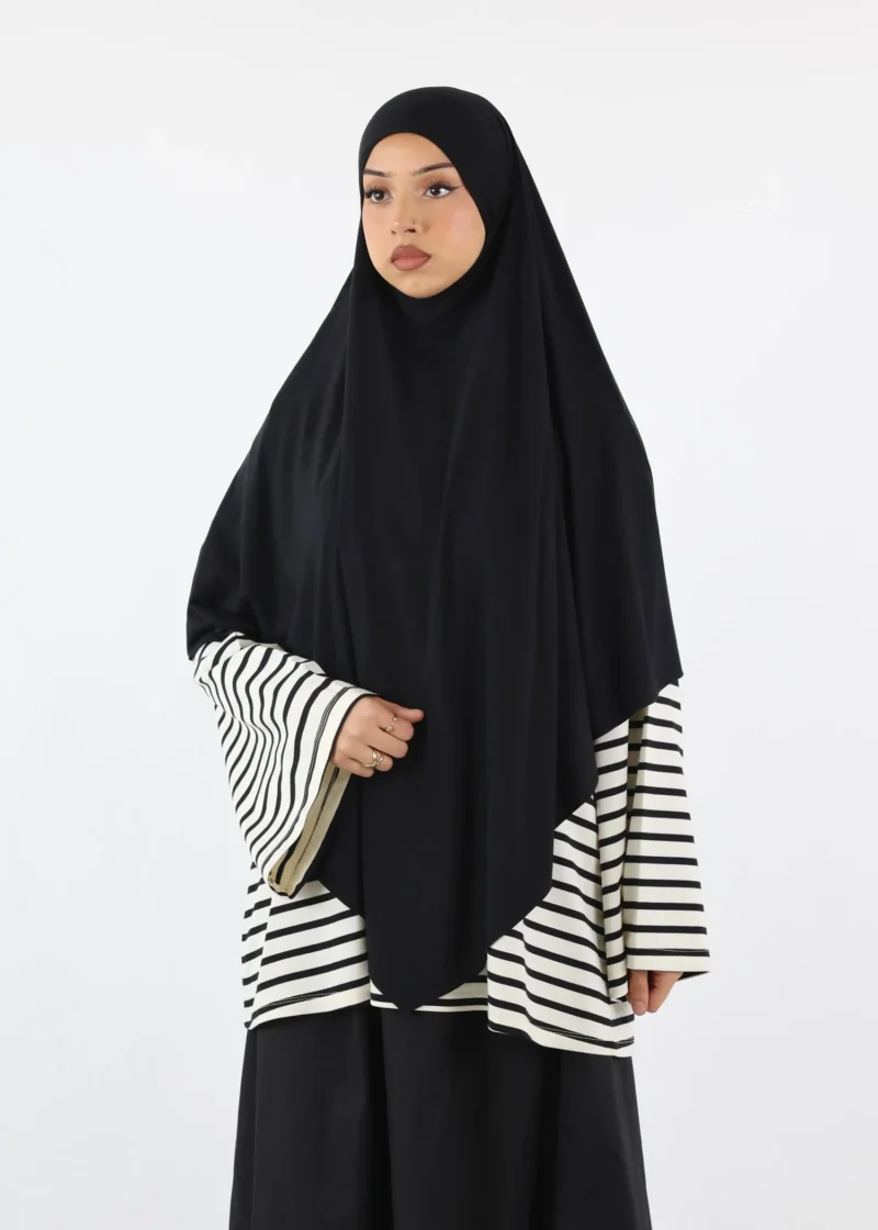 Alternative view of Khimar Jersey Bamboo - Medium - Black