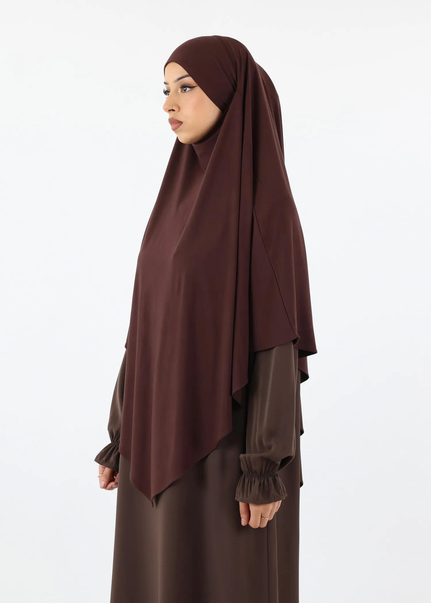Khimar Jersey Bamboo - Medium - Coffee