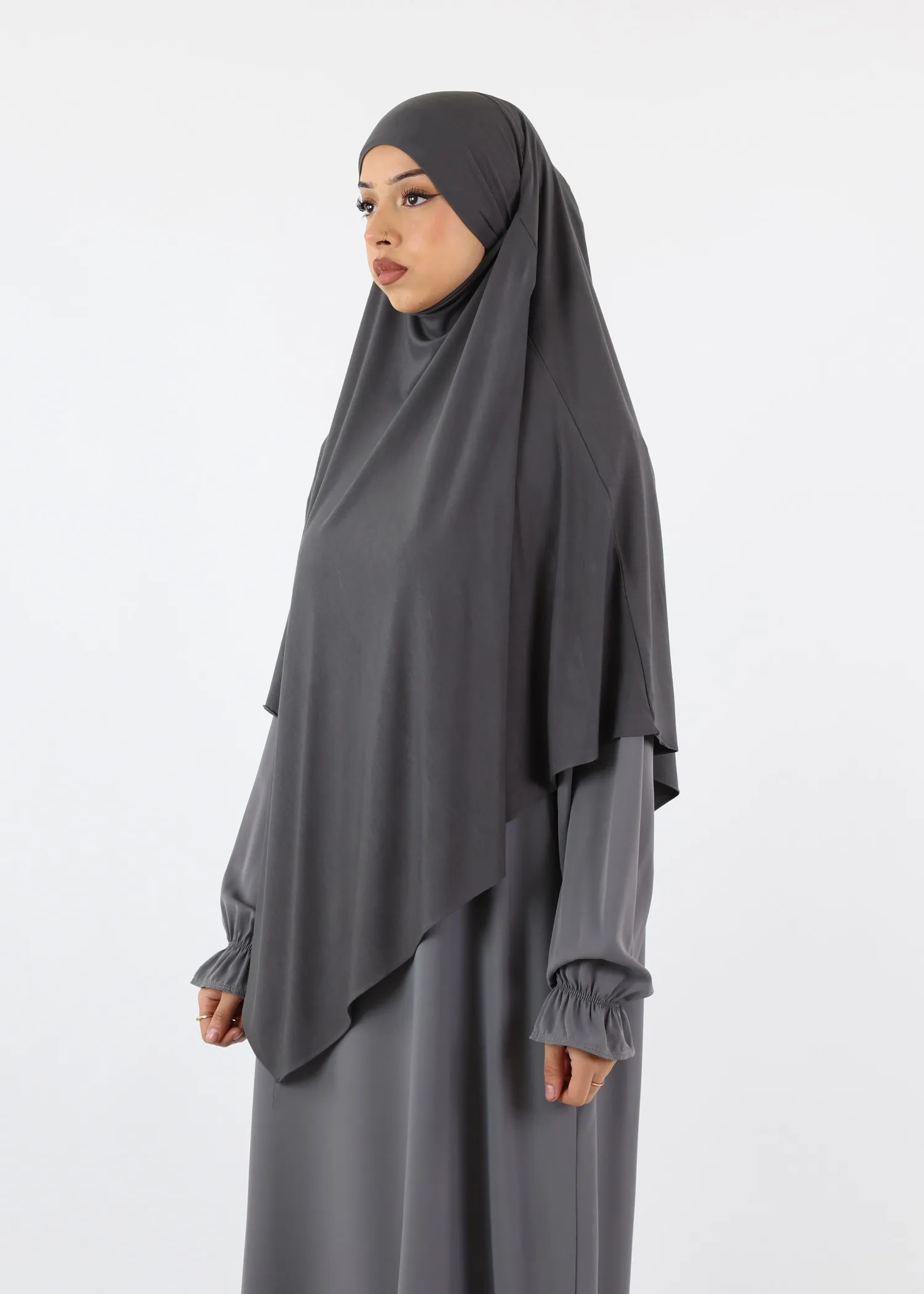 Khimar Jersey Bamboo - Medium - Dark Grey