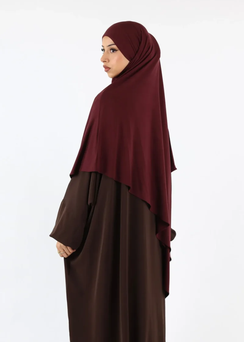 Alternative view of Khimar Jersey Bamboo - Medium - Deep Mahogany