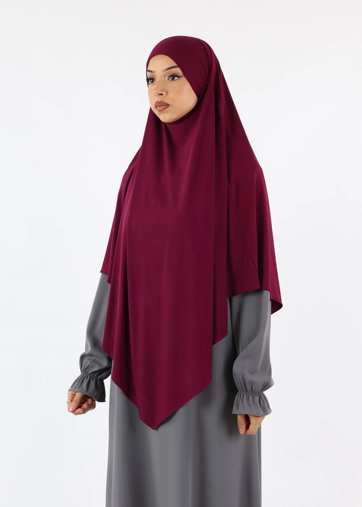 Khimar Jersey Bamboo - Medium - Raspberry