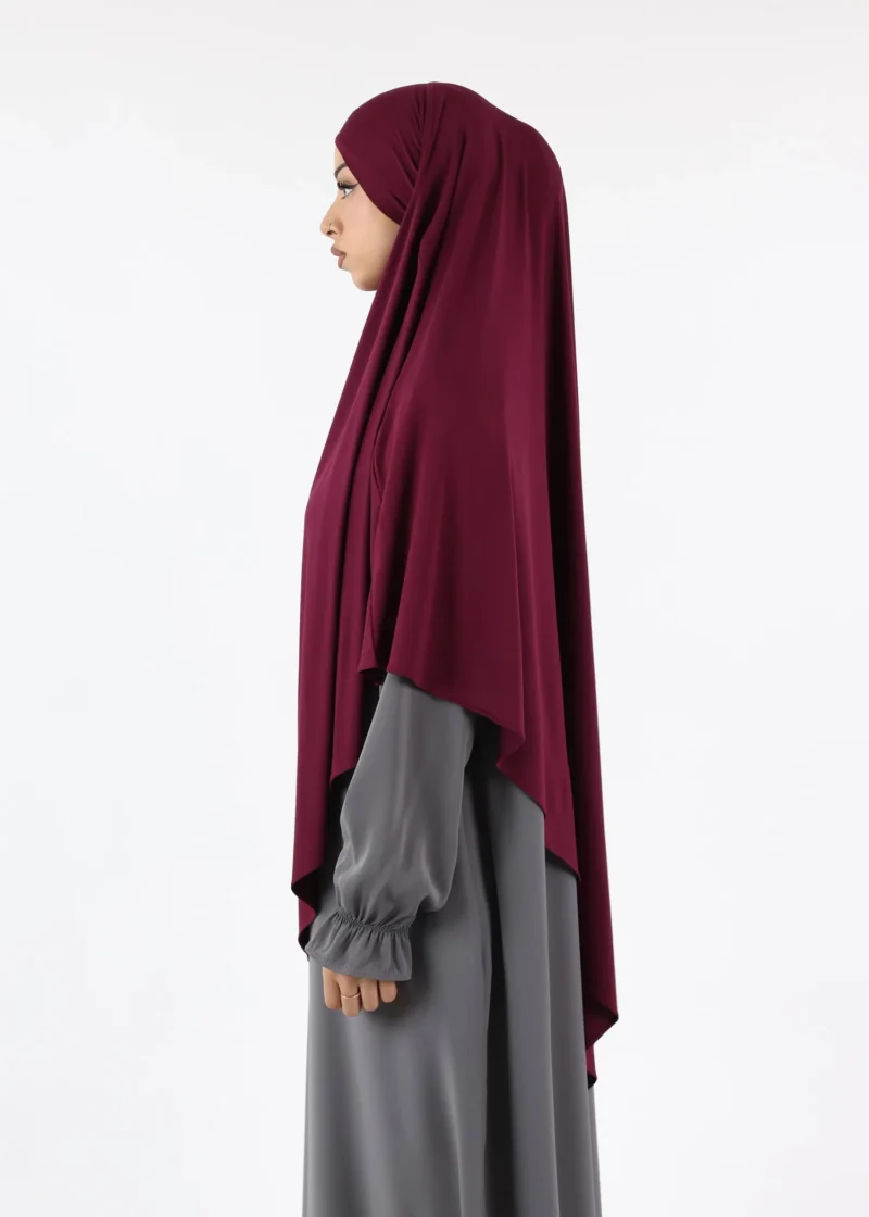 Alternative view of Khimar Jersey Bamboo - Medium - Raspberry