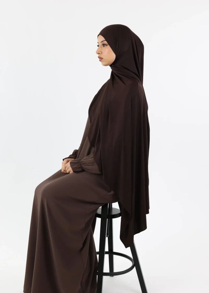 Alternative view of Liquid Jersey Hijab XL - Coffee