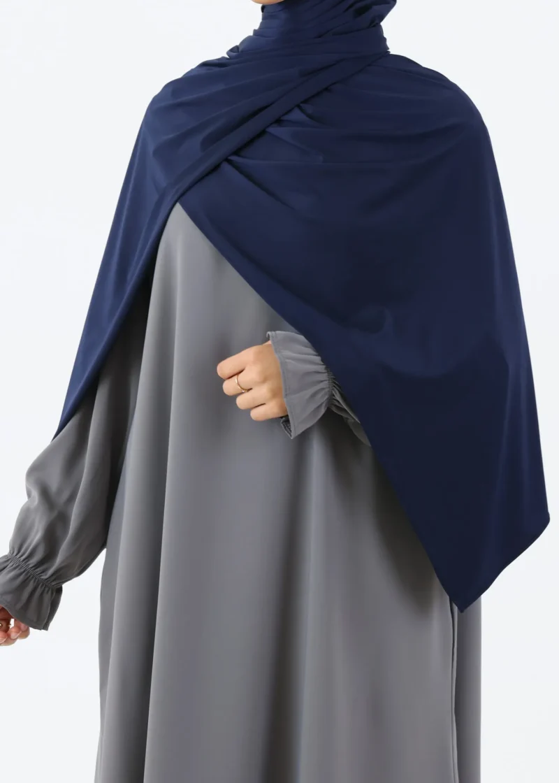 Alternative view of Liquid Jersey Hijab XL - Navy