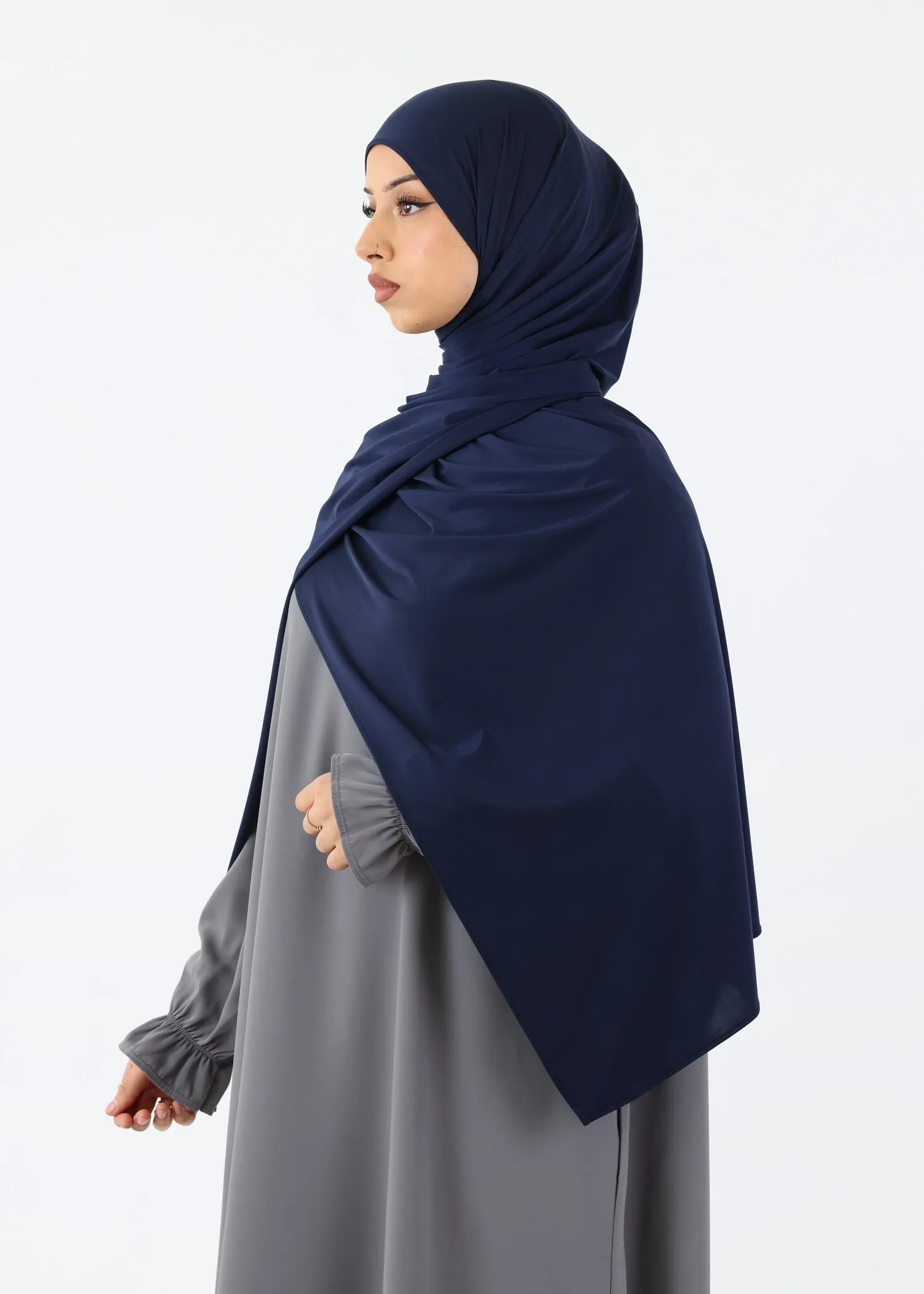 Liquid Jersey Hijab XL - Navy