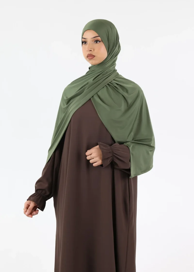 Alternative view of Liquid Jersey Hijab XL - Olive