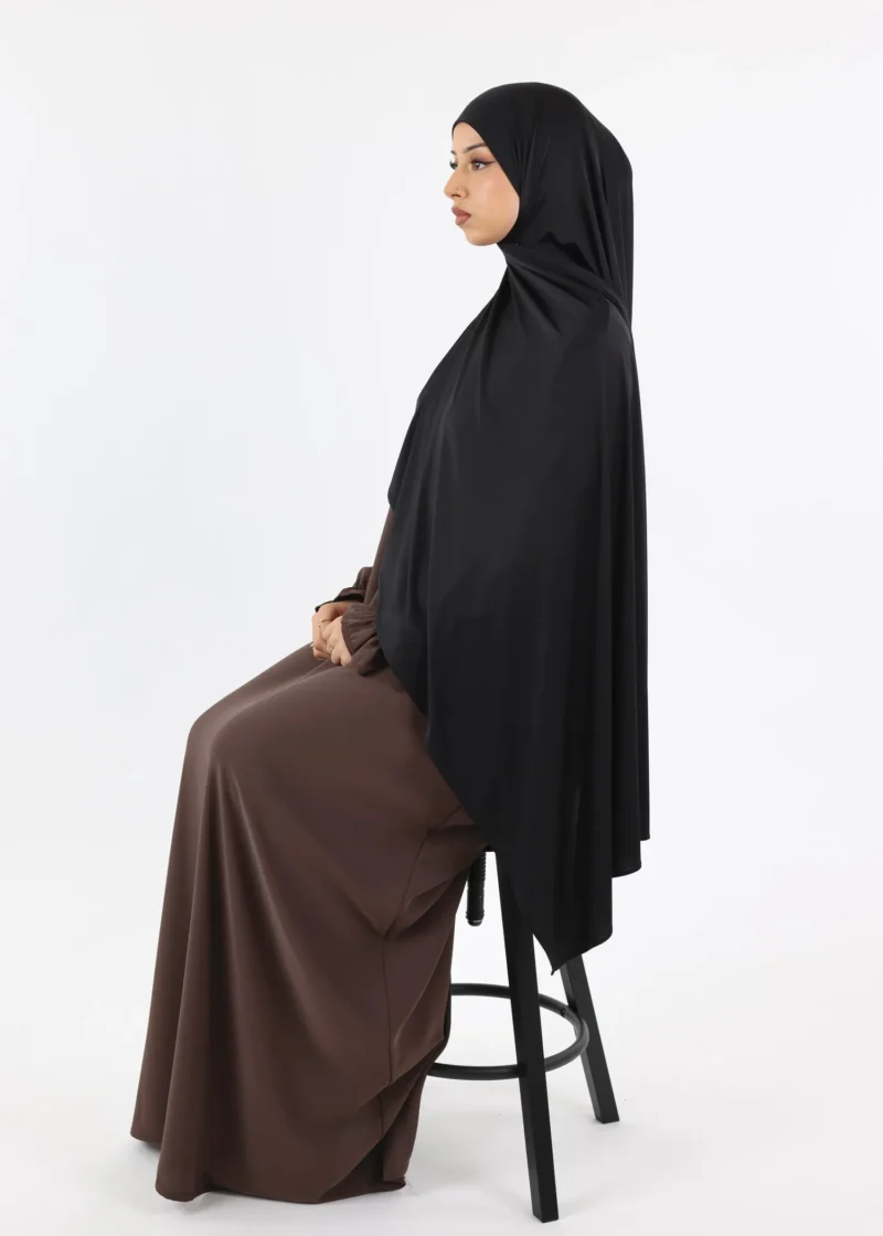 Alternative view of Liquid Jersey Hijab XL - Black