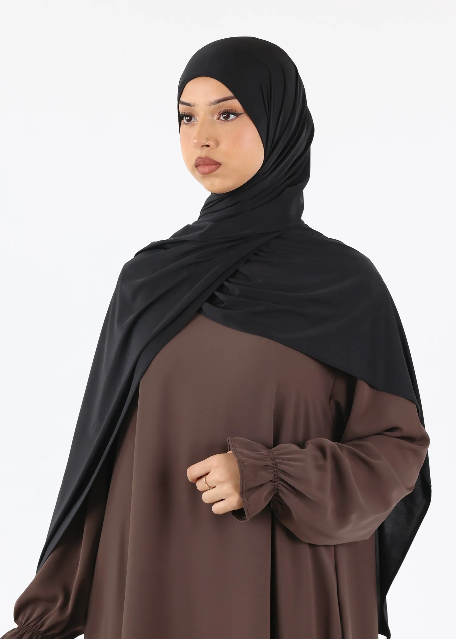Liquid Jersey Hijab XL - Black