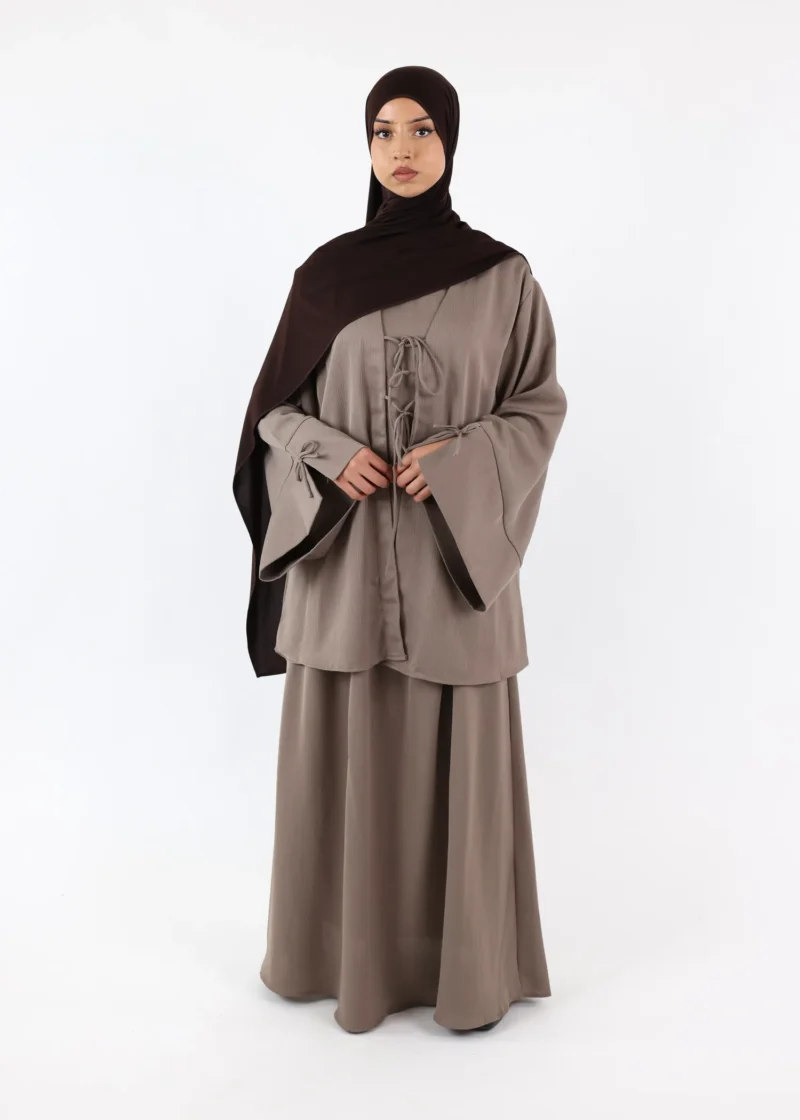 Alternative view of Skirt Set Muna - Taupe