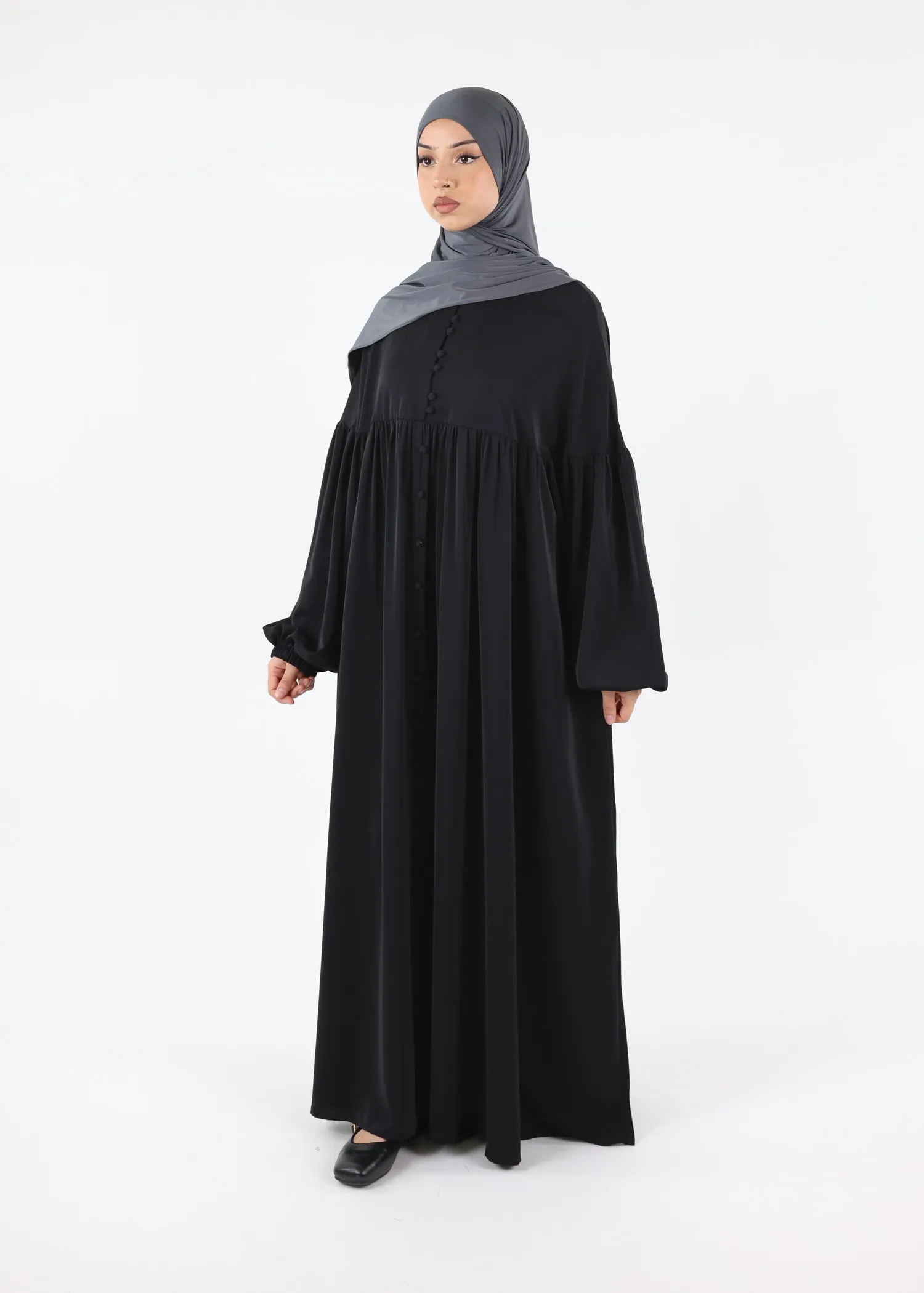 Abaya Alina - Premium Nida - Black