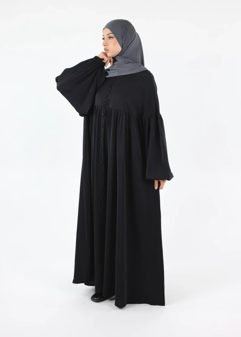 Alternative view of Abaya Alina - Premium Nida - Black