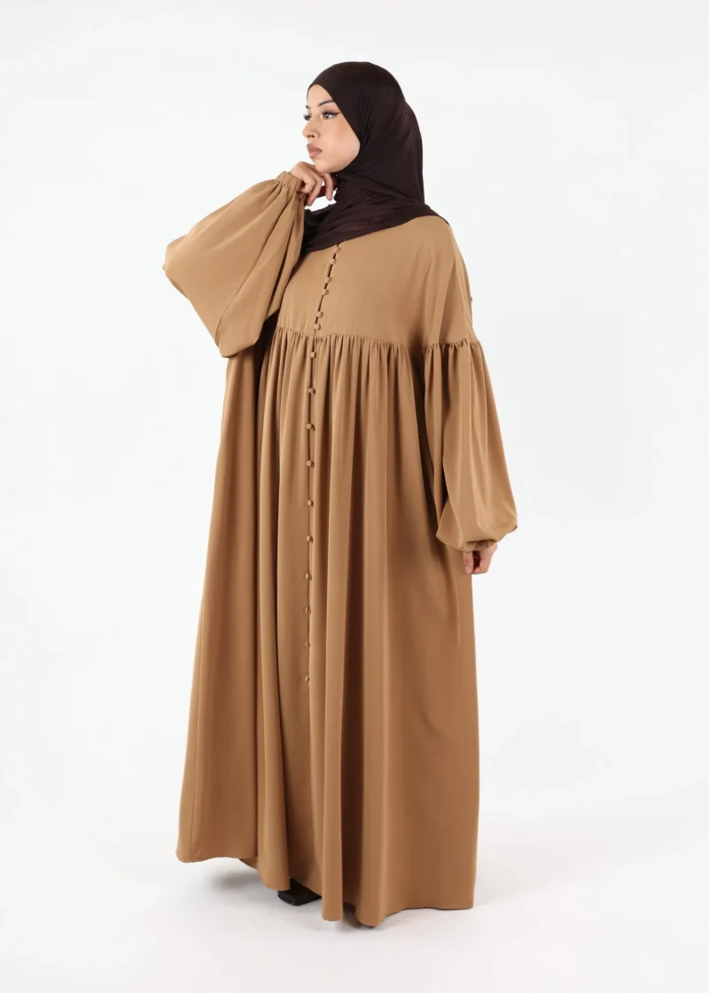 Alternative view of Abaya Alina - Premium Nida - Café Au Lait