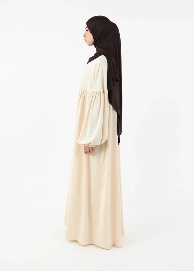 Alternative view of Abaya Alina - Premium Nida - Cream