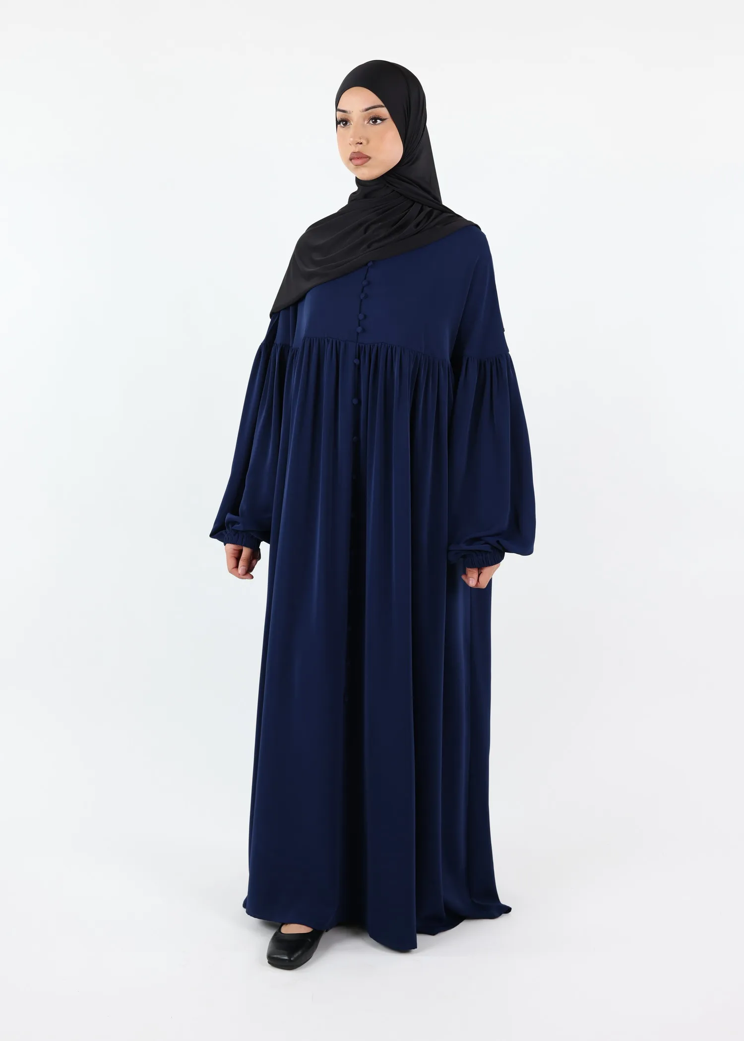 Abaya Alina - Premium Nida - Navy