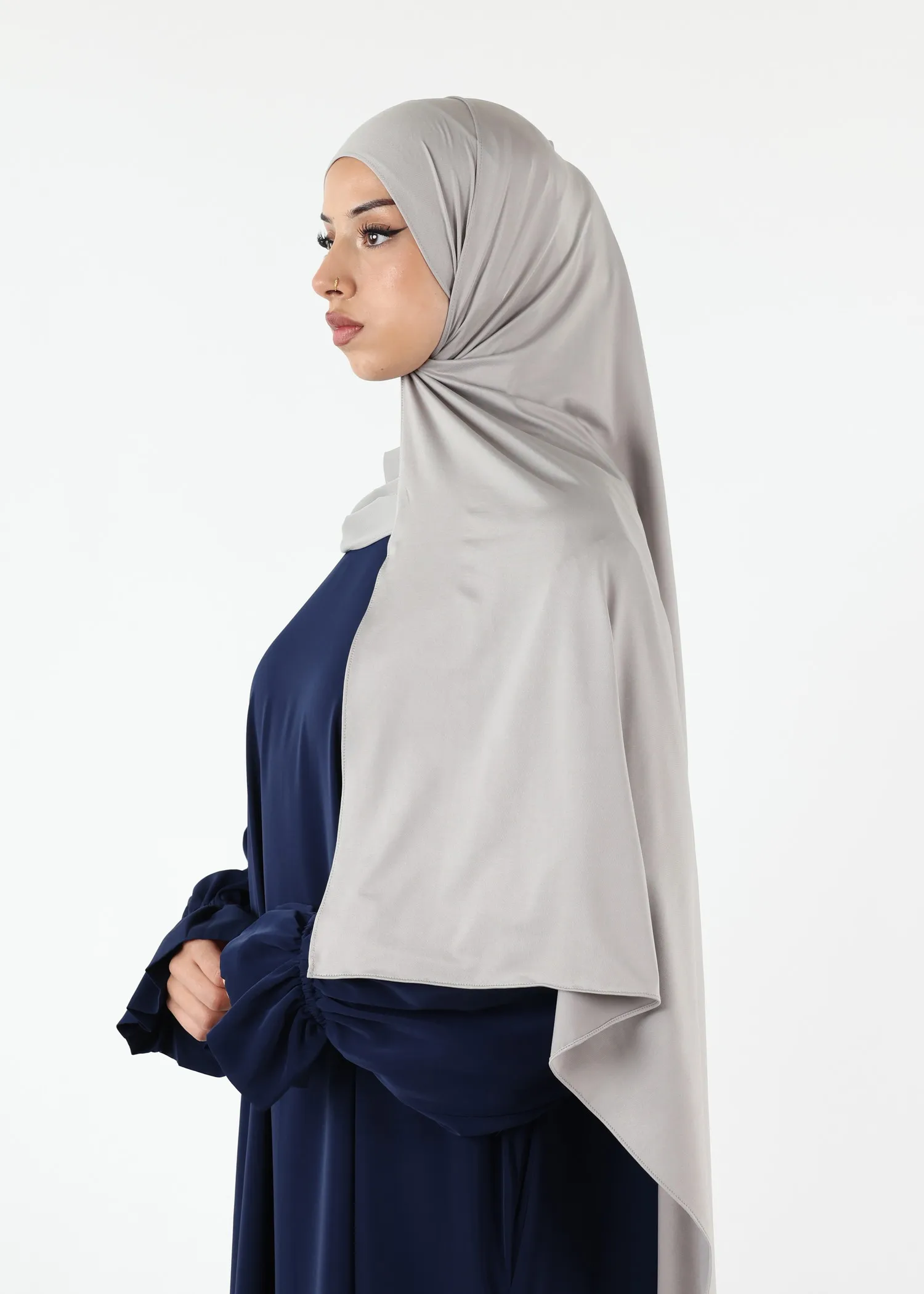 Liquid Jersey Hijab XL - Light Grey