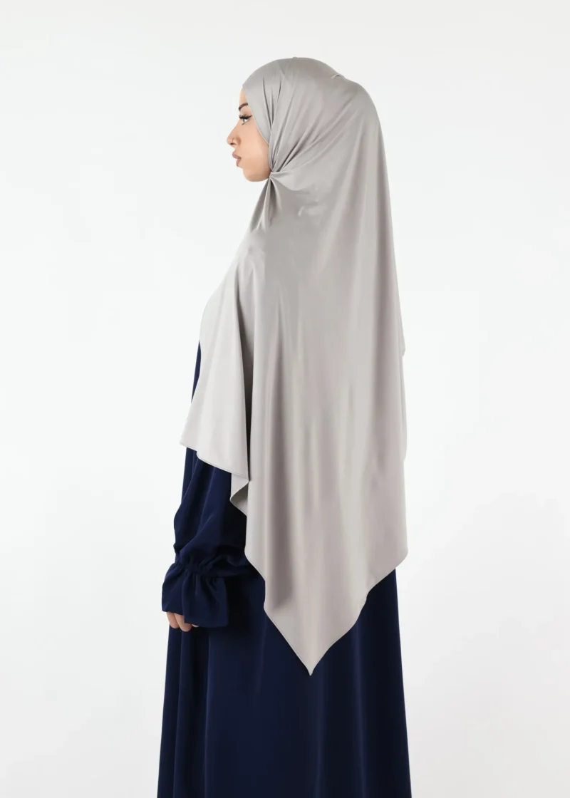 Alternative view of Liquid Jersey Hijab XL - Light Grey
