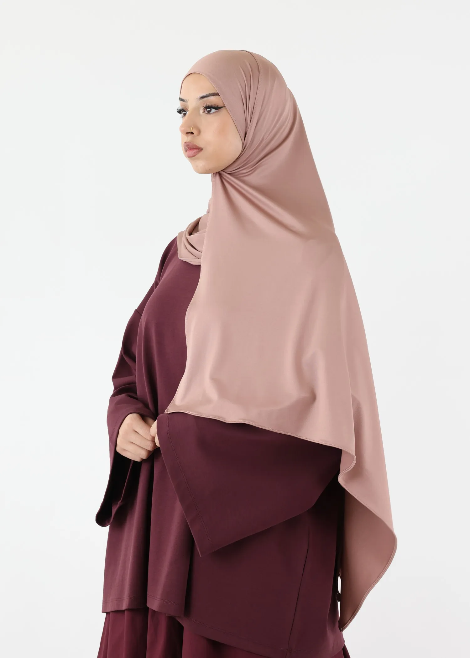Liquid Jersey Hijab XL - Old Pink