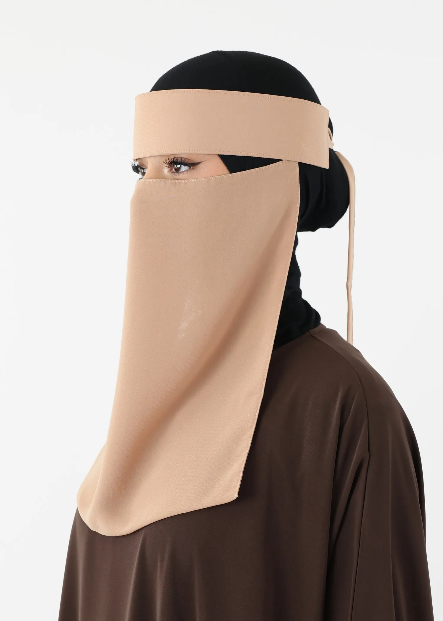 Yemeni Niqab Medium - Premium - Camel