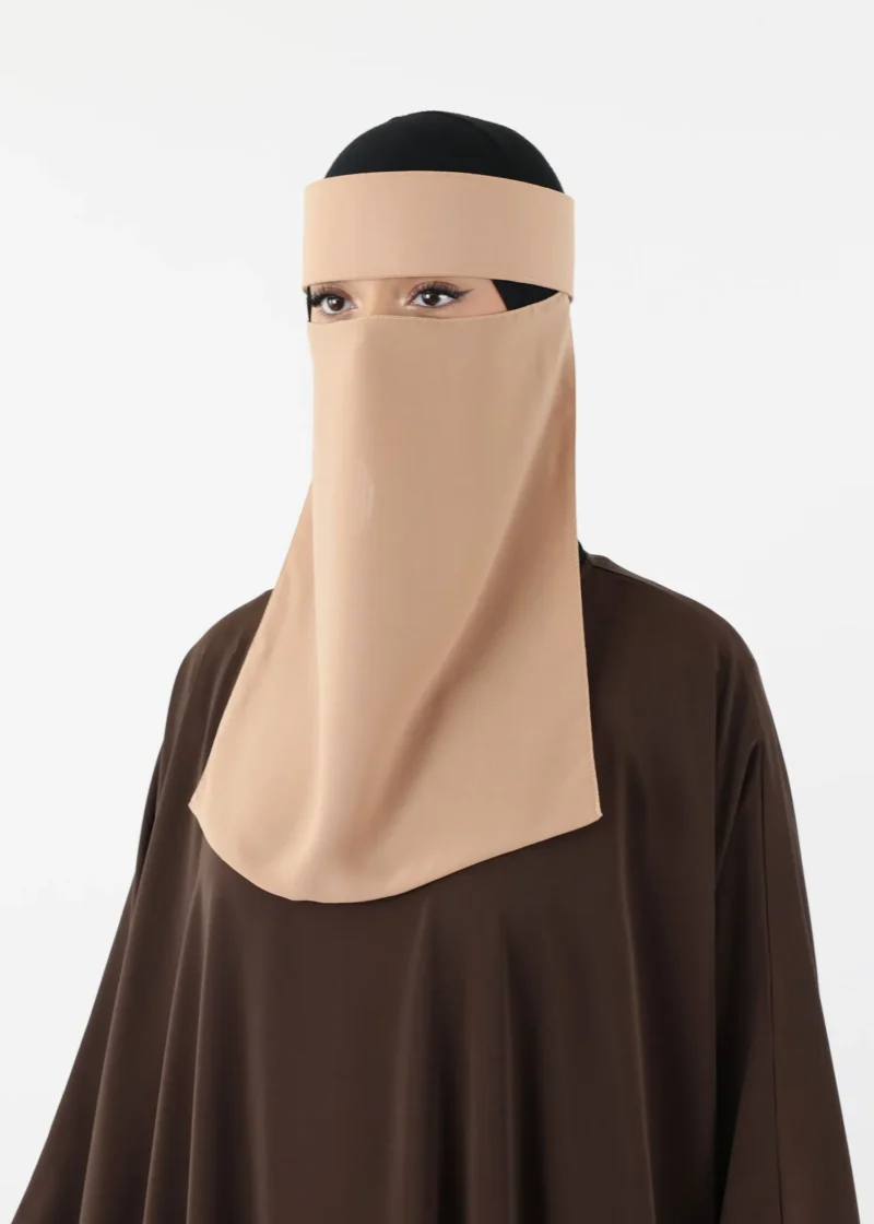 Alternative view of Yemeni Niqab Medium - Premium - Camel